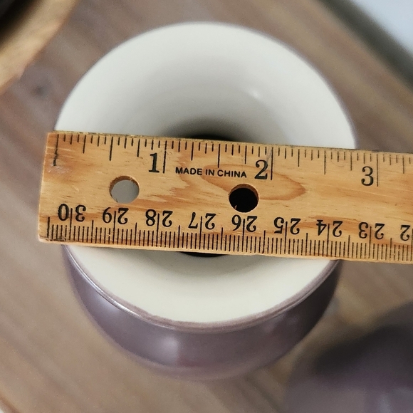 🌸 Elegant Lavender Ceramic Vase Set – Heavy Weight, Excellent Condition - Picture 12 of 16